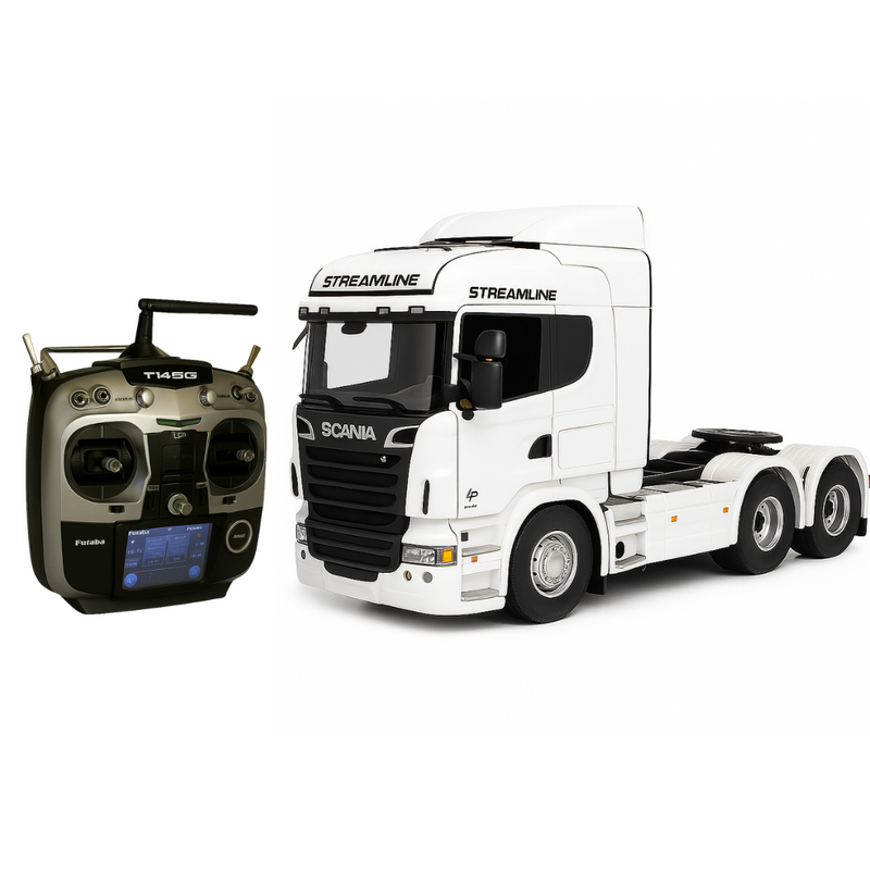Caminhão Scania Miniatura Realista de Controle Remoto + Carreta de Brinde