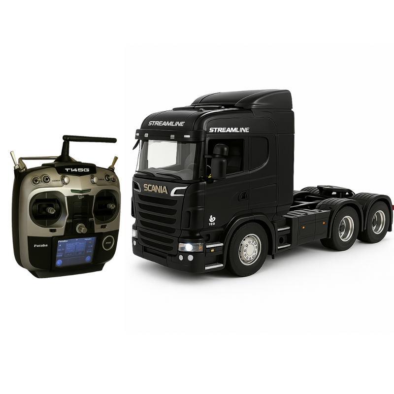 Caminhão Scania Miniatura Realista de Controle Remoto + Carreta de Brinde